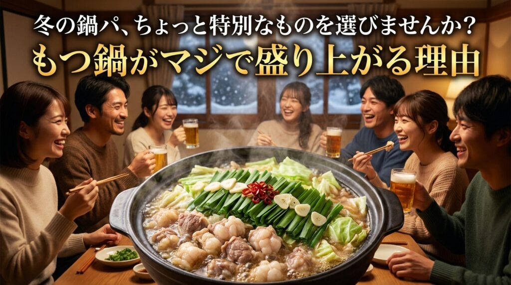 冬の鍋パ、ちょっと特別なものを選びませんか?もつ鍋がマジで盛り上がる理由