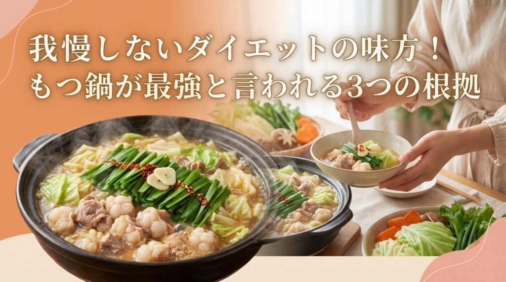 我慢しないダイエットの味方！もつ鍋が最強と言われる3つの根拠