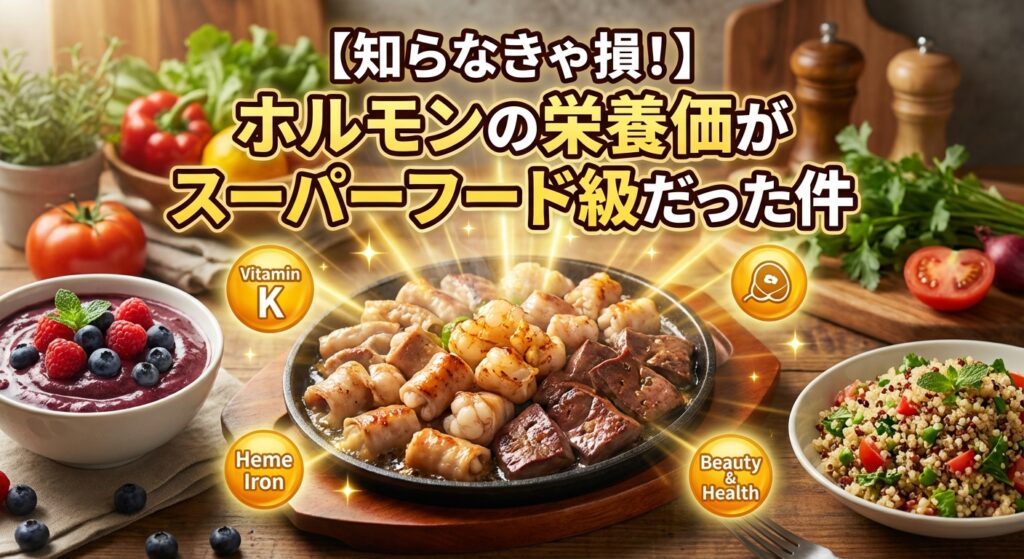 知らなきゃ損!ホルモンの栄養価がスーパーフード級だった件
