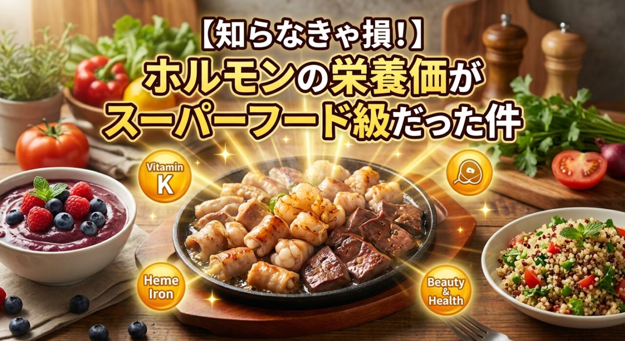 知らなきゃ損!ホルモンの栄養価がスーパーフード級だった件